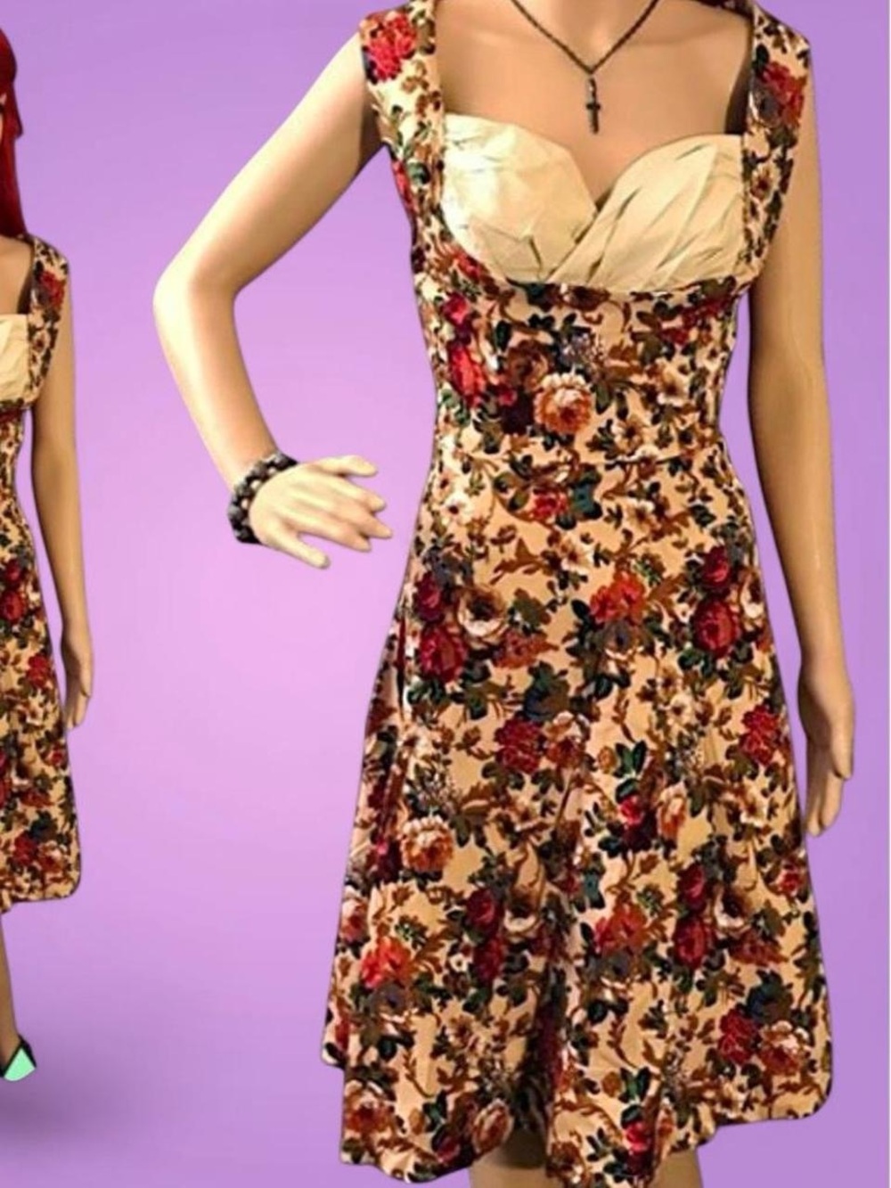 Harvest Floral Ophelia Swing- NWT